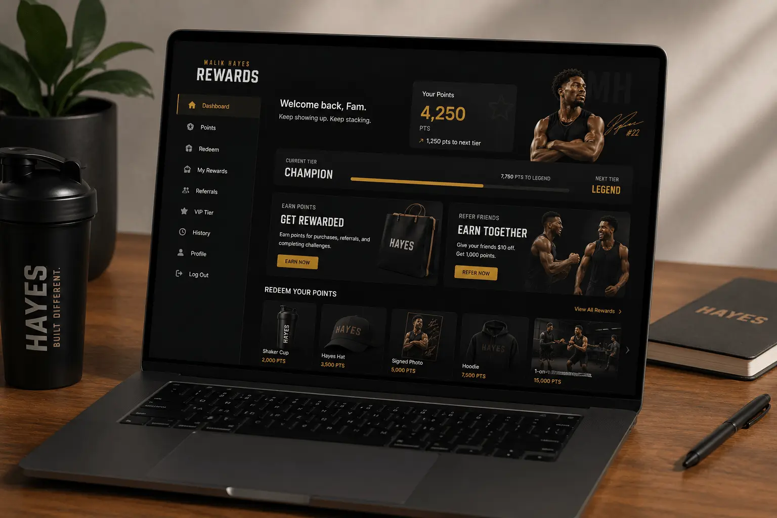 Rewards dashboard