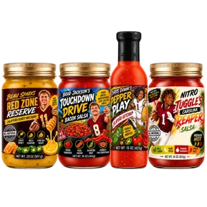 Athlete Brand Co. Signature Sauce 4-Pack | Athlete-Inspired Salsa, Jalapeño Ketchup & Honey Mustard